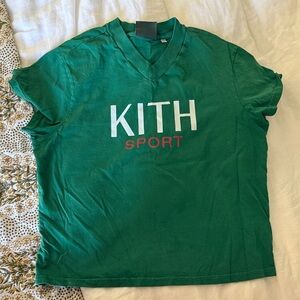 Kith Sport Kids Tee in Green and Red